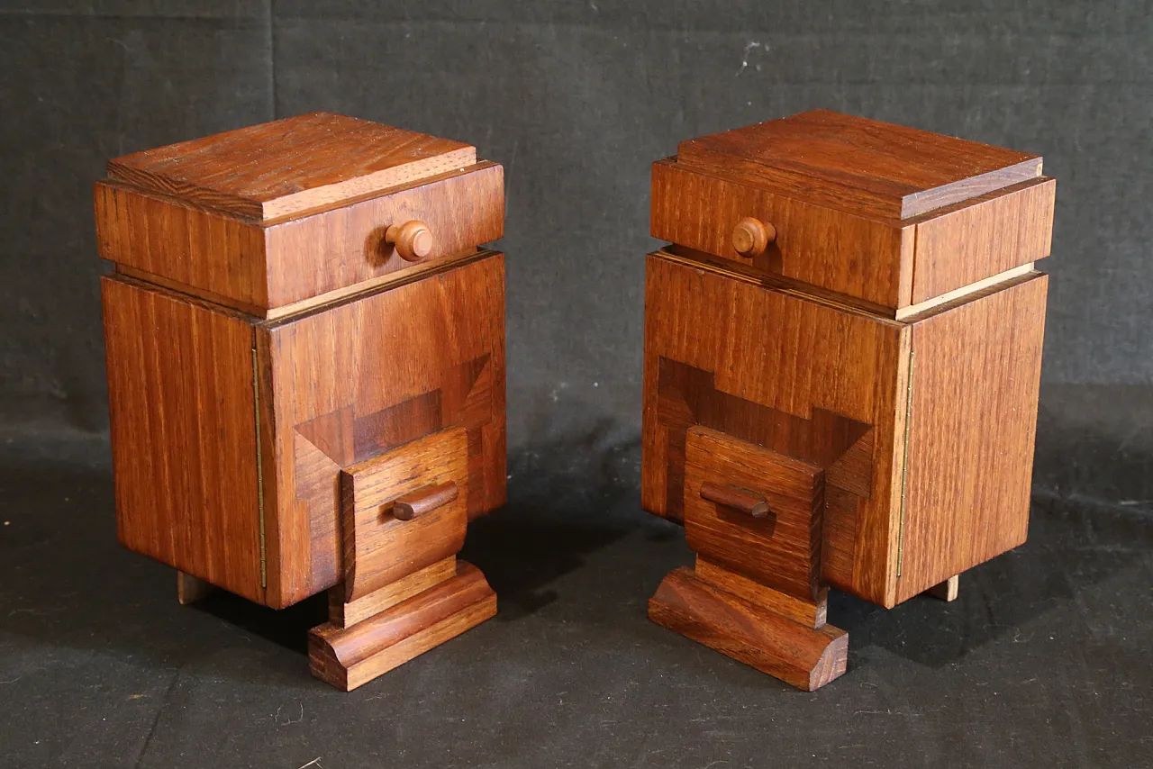 Modello miniatura camera da letto Decò campionatura per mobilieri 18