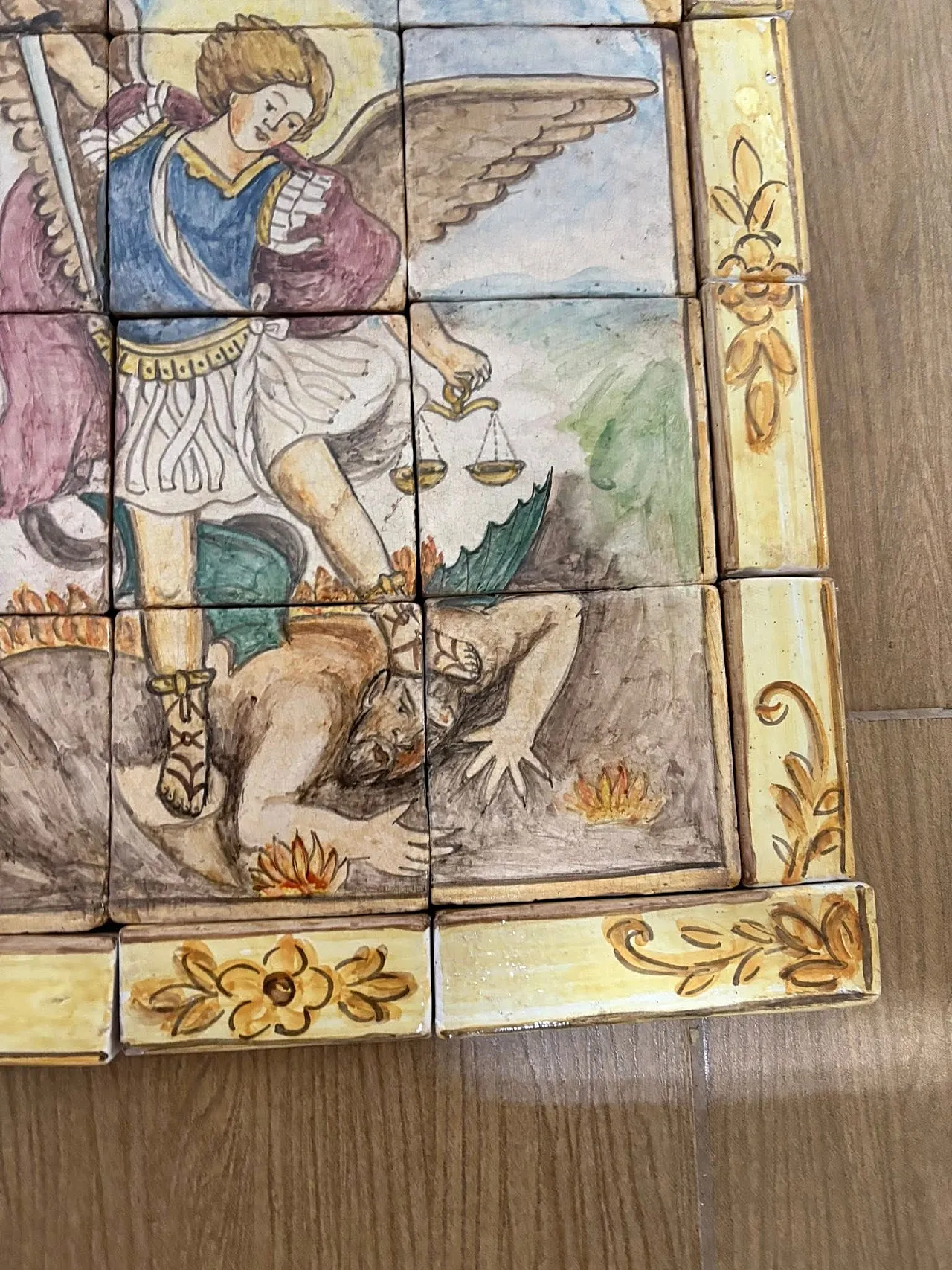 Tile painting of Saint Michael the Archangel, 50s 6