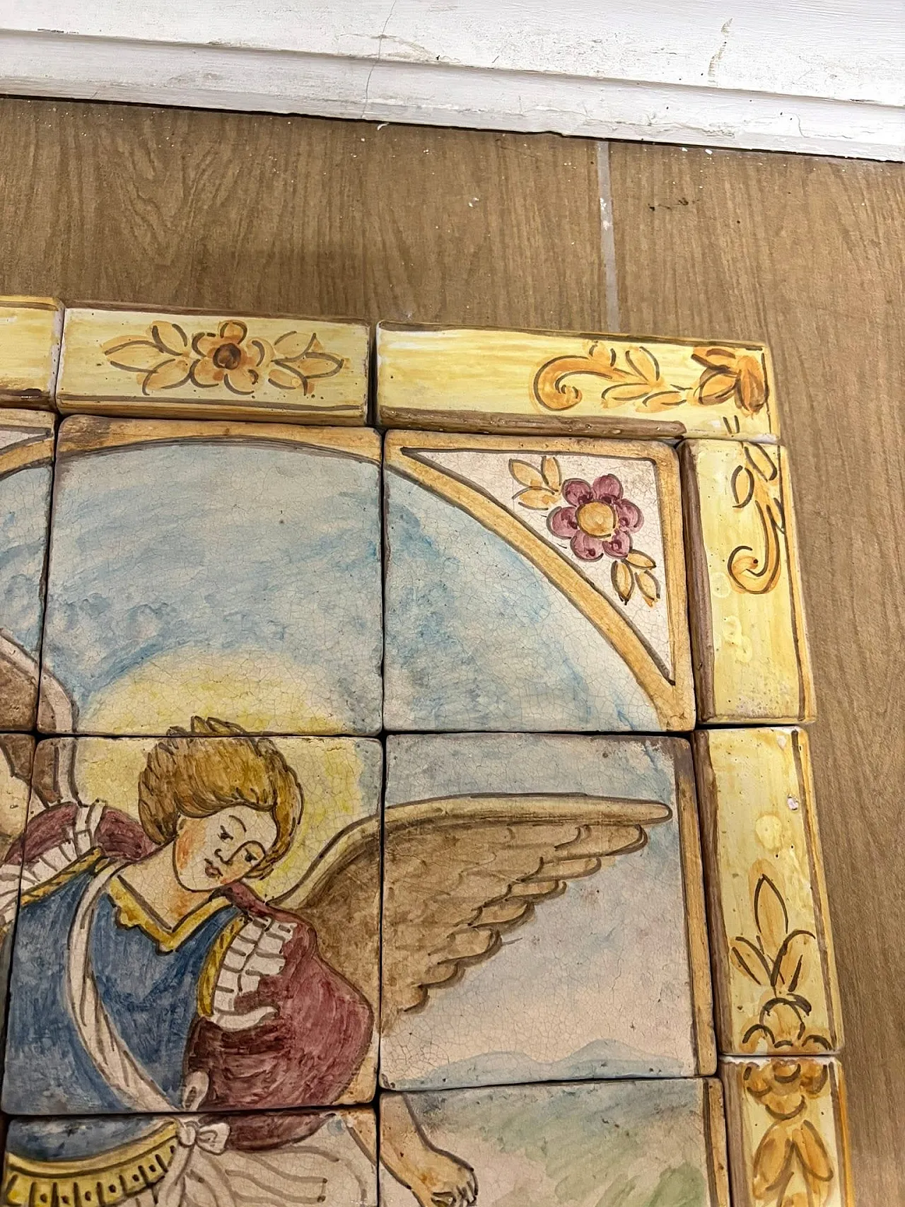 Tile painting of Saint Michael the Archangel, 50s 7