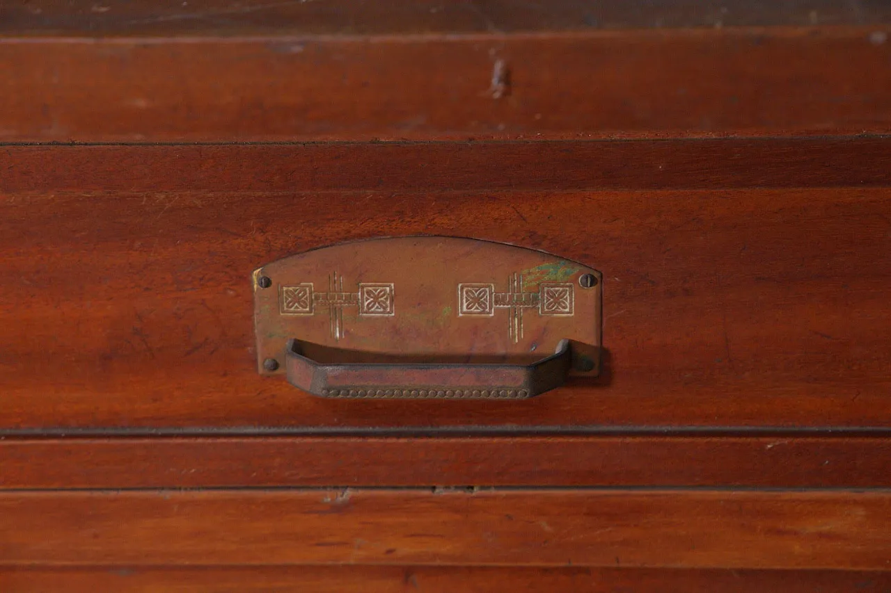 Art Nouveau period buffet cabinet with glass doors, early 20th century 15