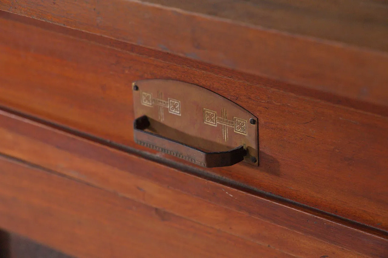 Art Nouveau period buffet cabinet with glass doors, early 20th century 18