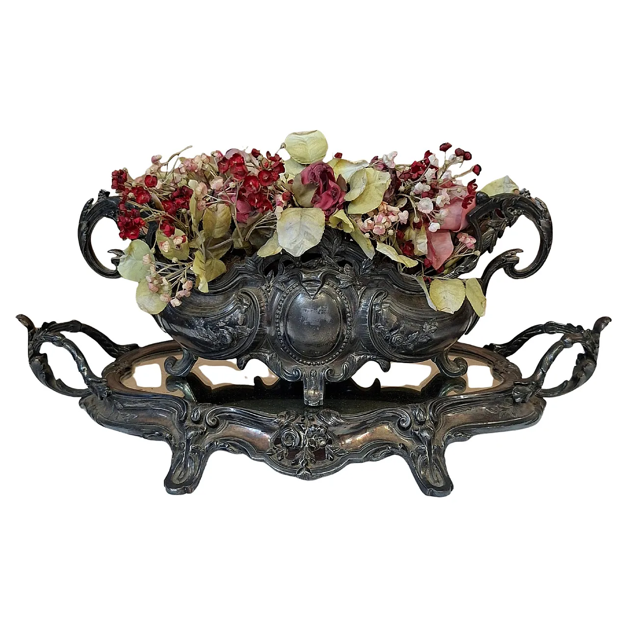 Centrotavola con specchiera Surtout de Table stile Luigi XV, '900 1