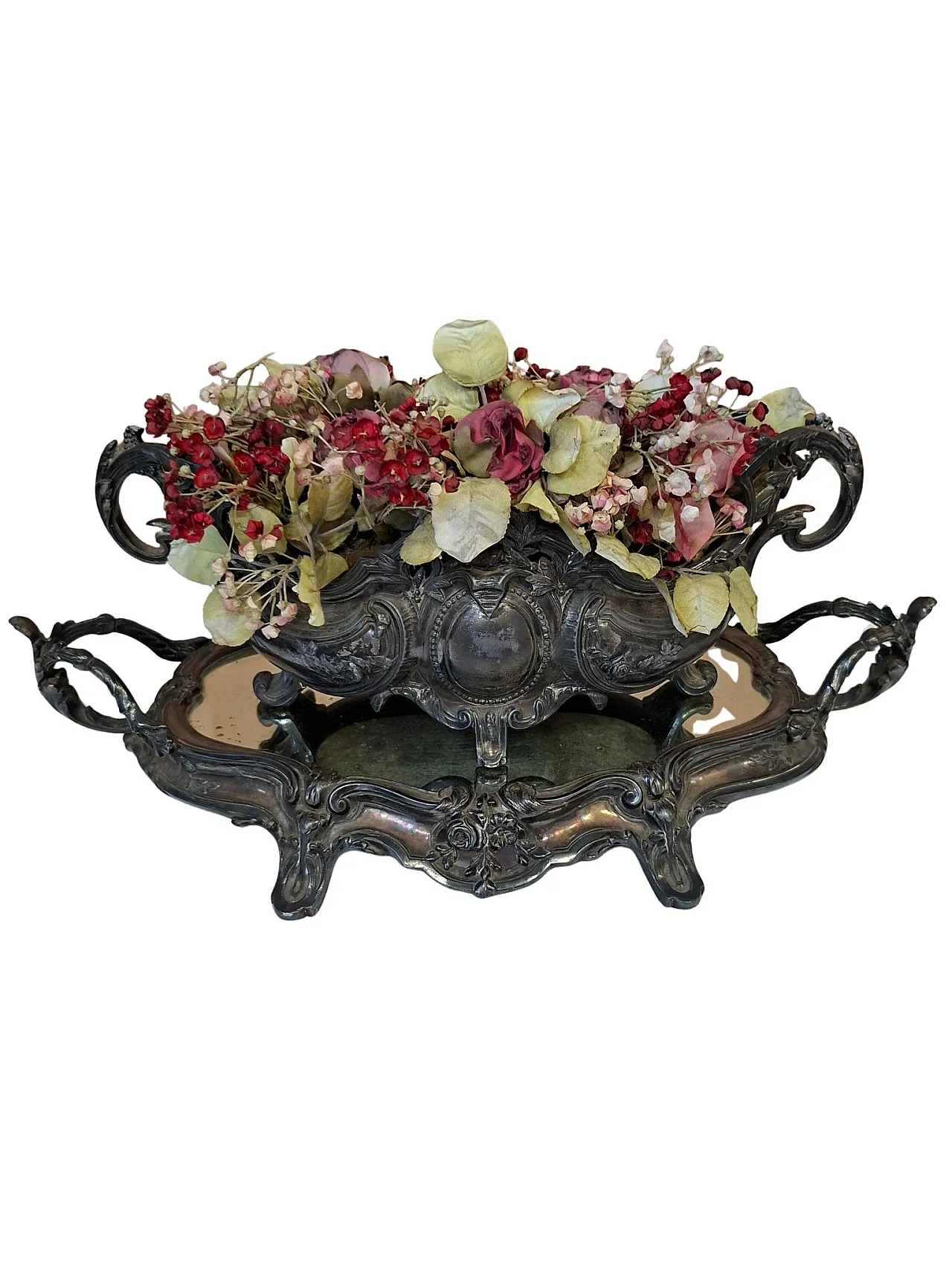 Centrotavola con specchiera Surtout de Table stile Luigi XV, '900 14