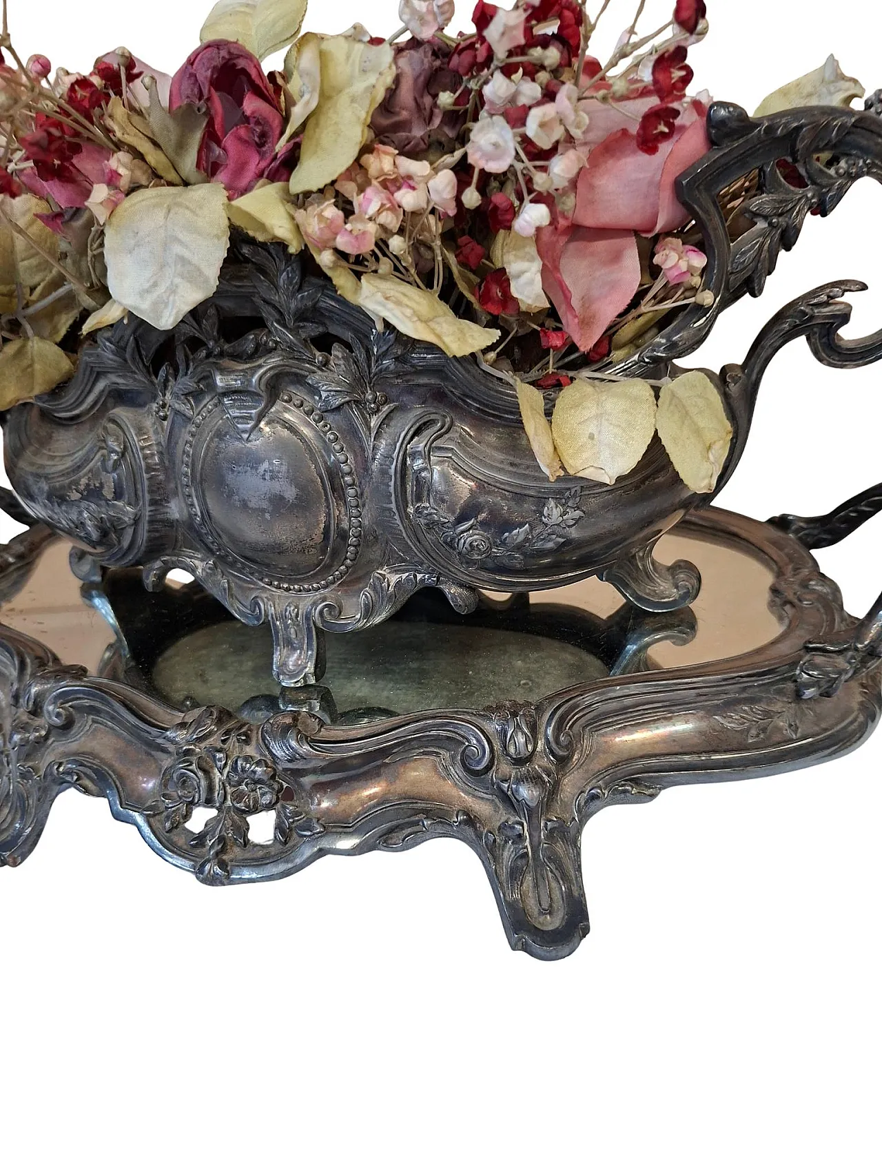 Centrotavola con specchiera Surtout de Table stile Luigi XV, '900 15