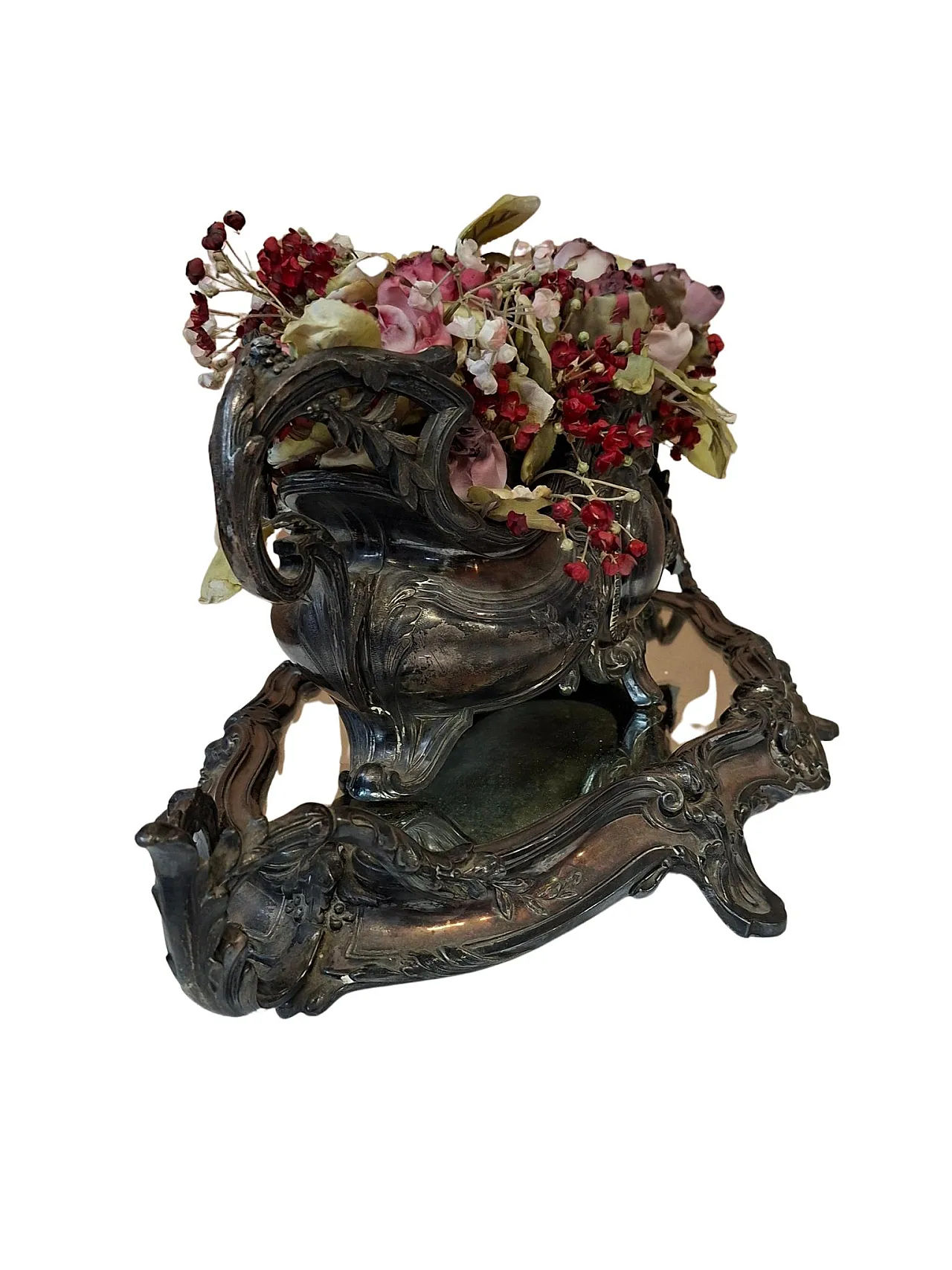 Centrotavola con specchiera Surtout de Table stile Luigi XV, '900 18