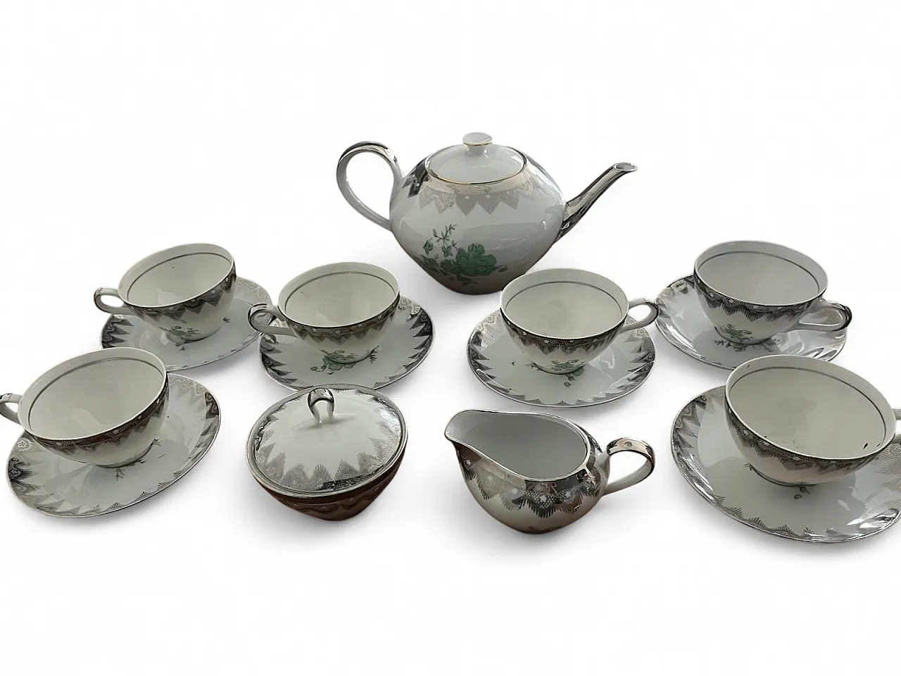 Servizio da tè in porcellana bavarese, anni '50 6