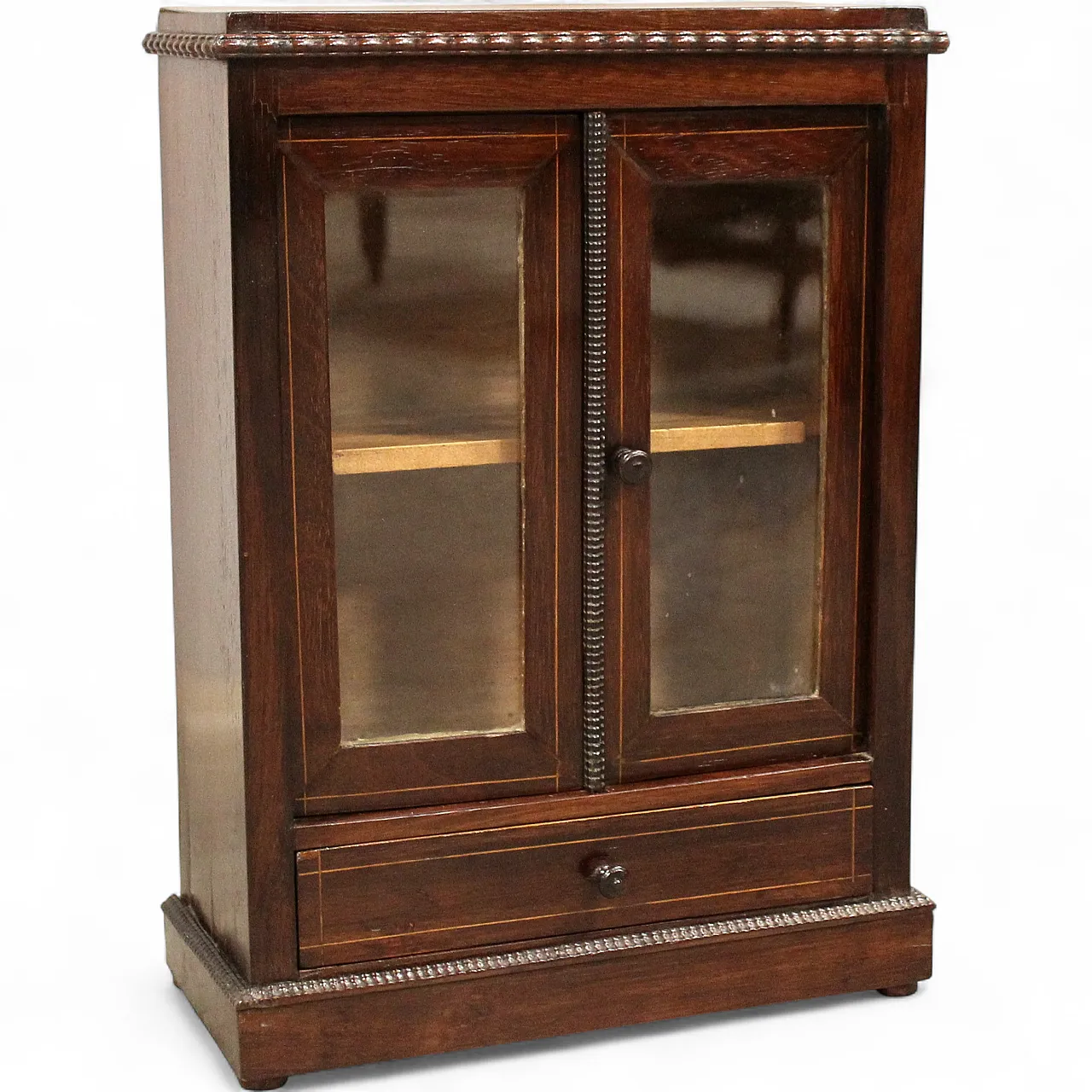 Miniature model of Italian rosewood display cabinet,  19th century 11