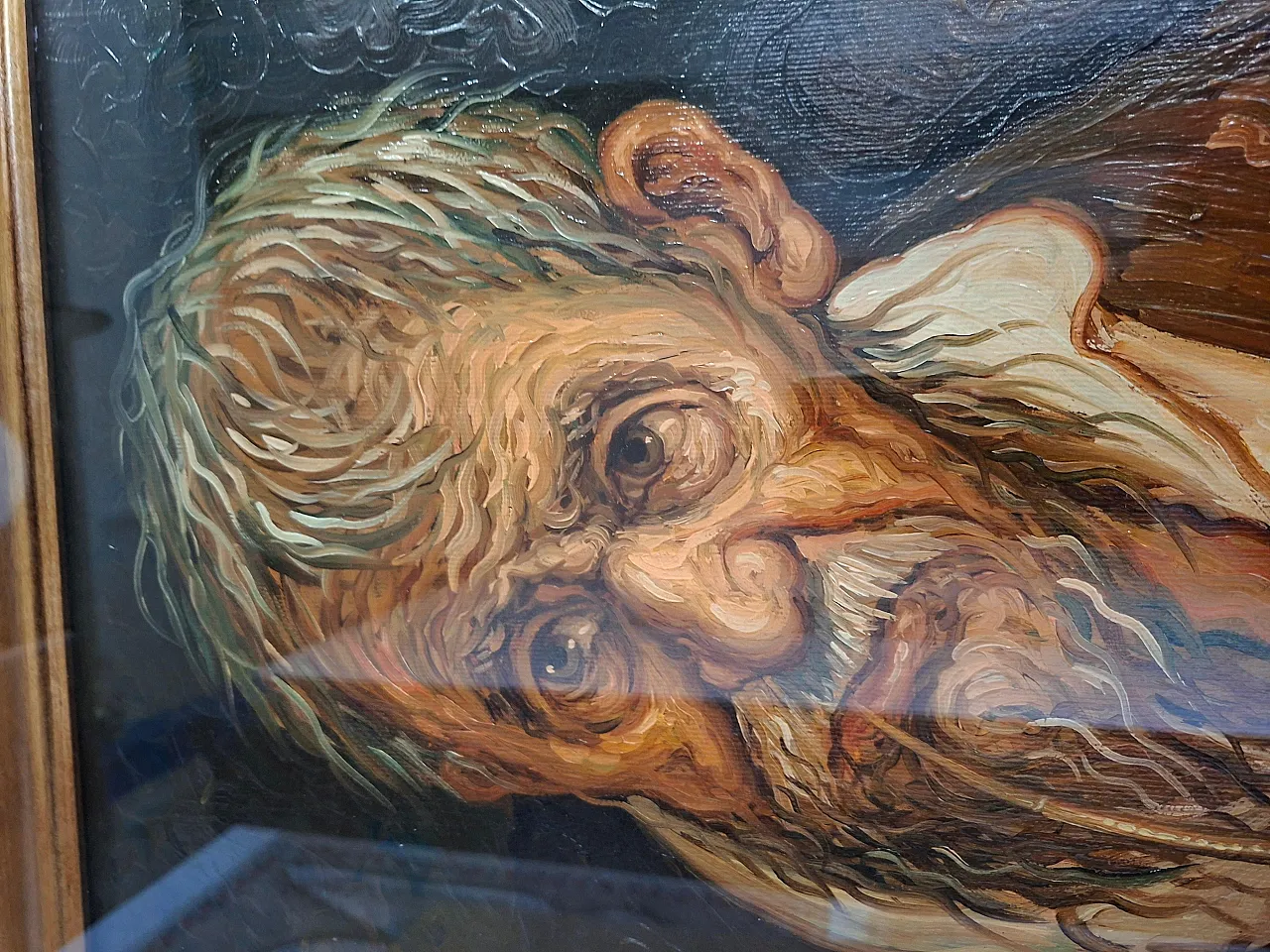 Old Man with a Pipe by Tullio Grassi, oil on canvas, 20th century 2