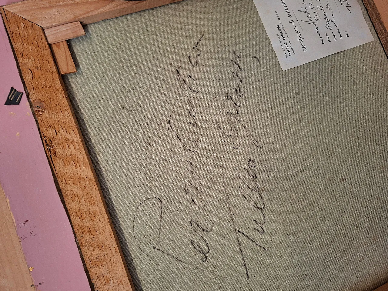 Old Man with a Pipe by Tullio Grassi, oil on canvas, 20th century 6