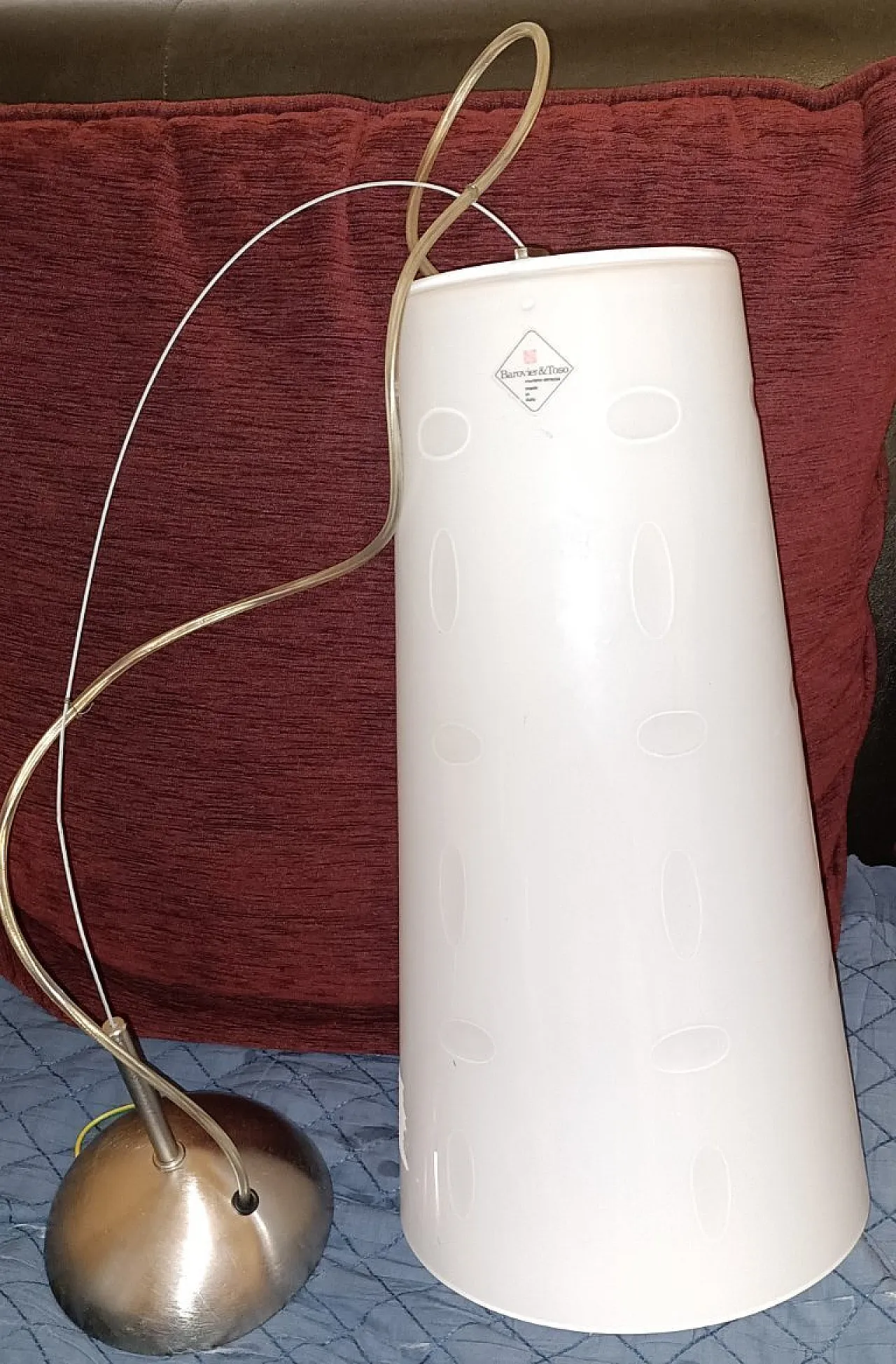 Barovier & Toso pendant lamp in Murano glass, 20th century 6