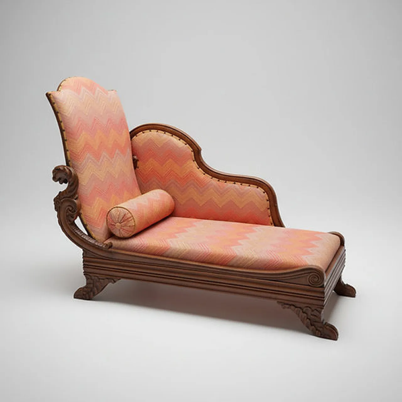 Walnut wood dormeuse, early 19th century 1