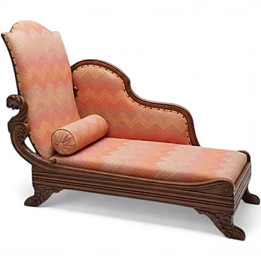 Walnut wood dormeuse, early 19th century