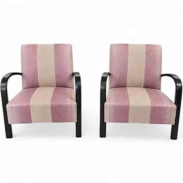 Pair of Art Deco armchairs, 1930s