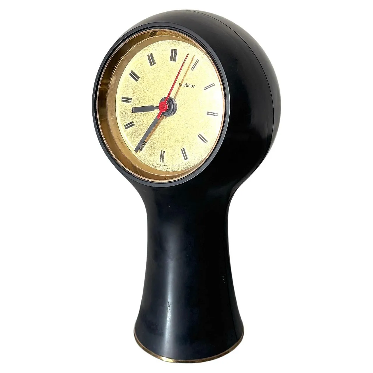 Sectic Clock by Angelo Mangiarotti and Bruno Morassutti, 1950s 1