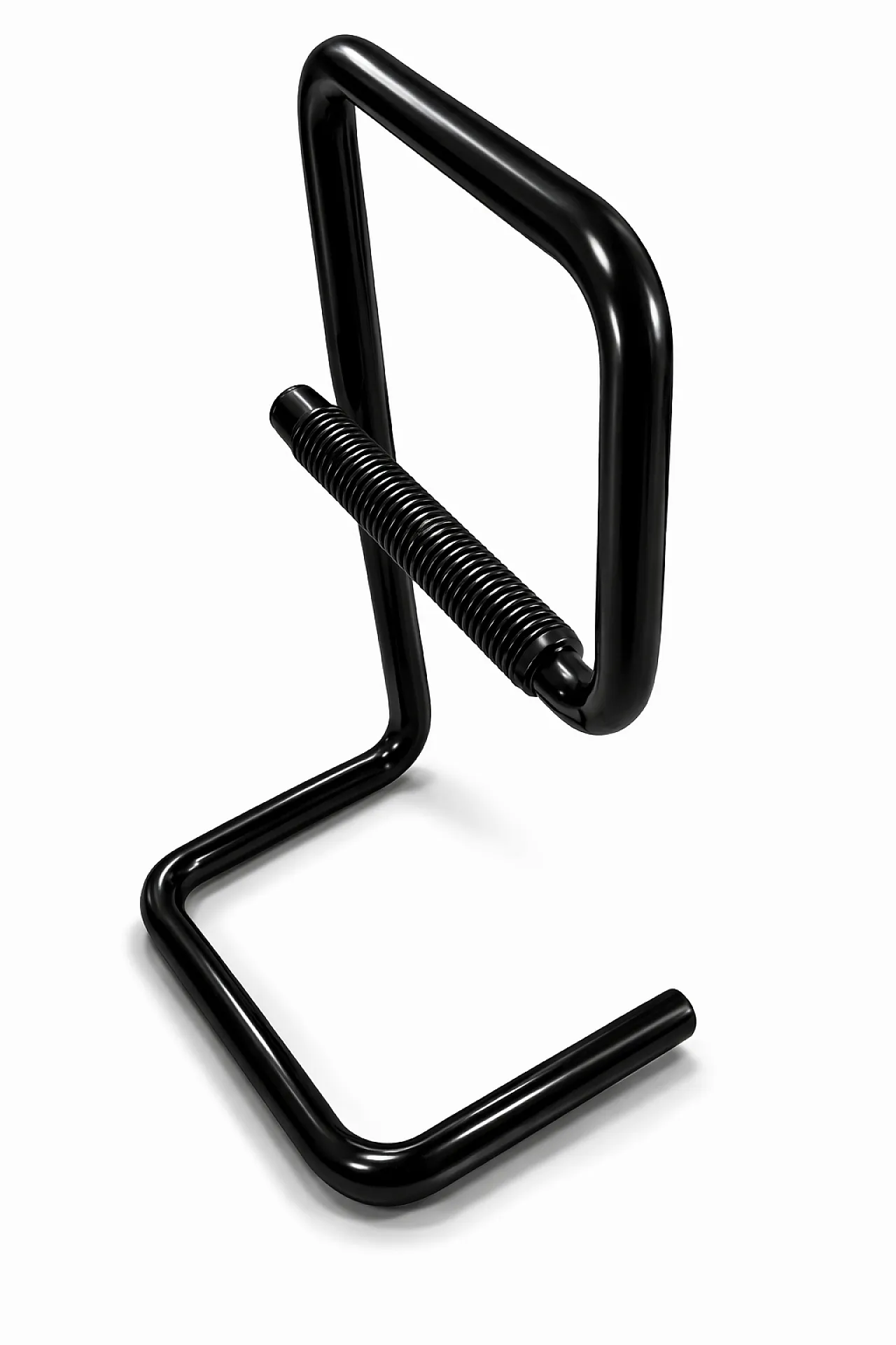 Black metal valet stand, 1980s 4