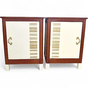 Pair of Carpeneto bedside tables, mid-20th century
