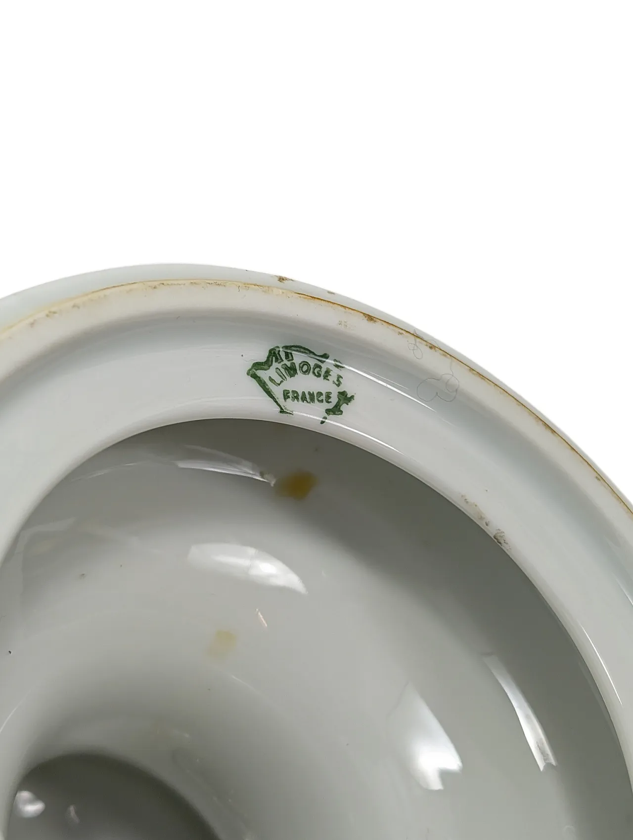 White bust of a Limonges boy in biscuit porcelain 7