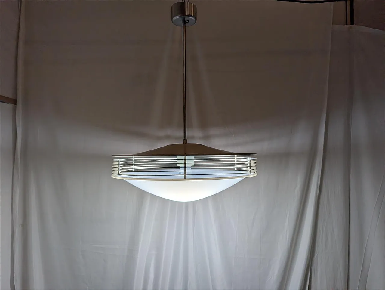 Stilnovo space age pendant lamp, 1950s 6