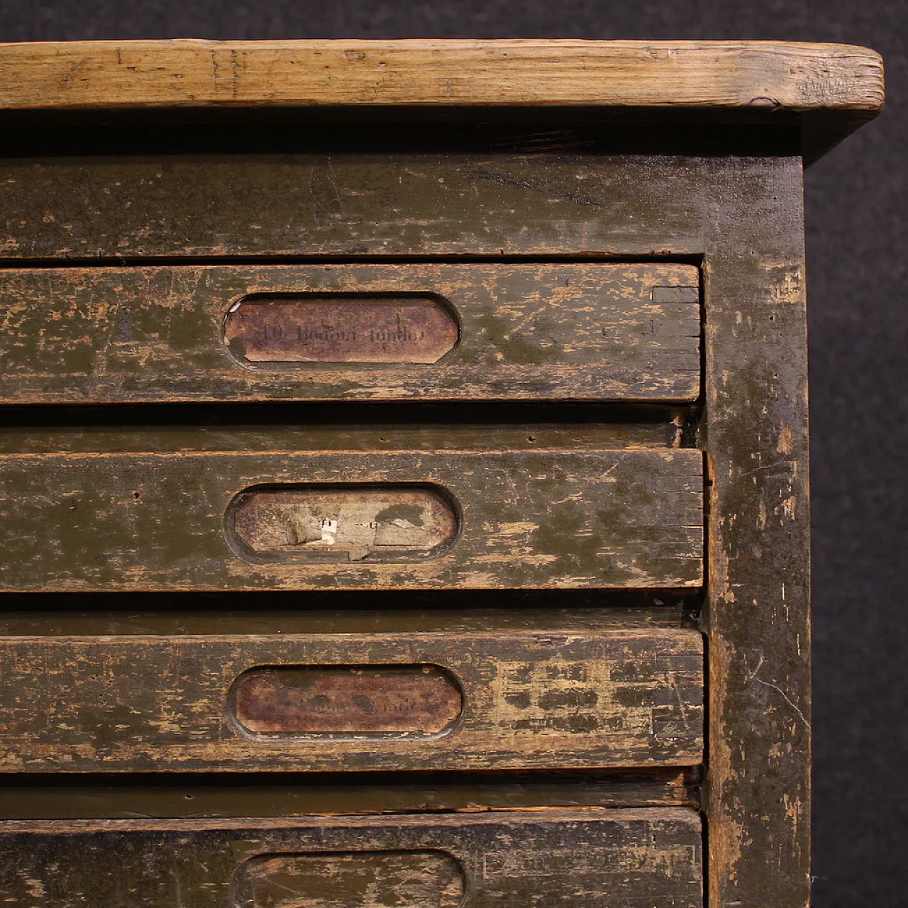 Woodcut chest of drawers in lacquered wood, 20th century 6