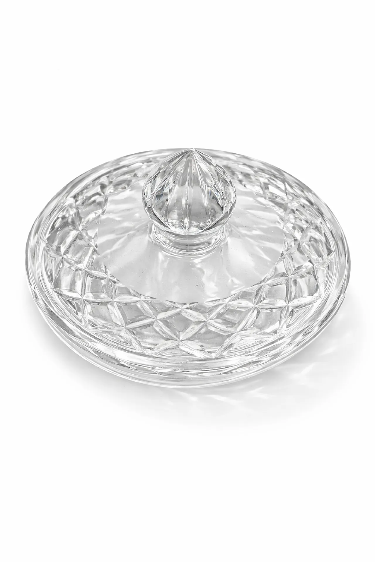 Cut crystal centerpiece with lid, 1970s 4