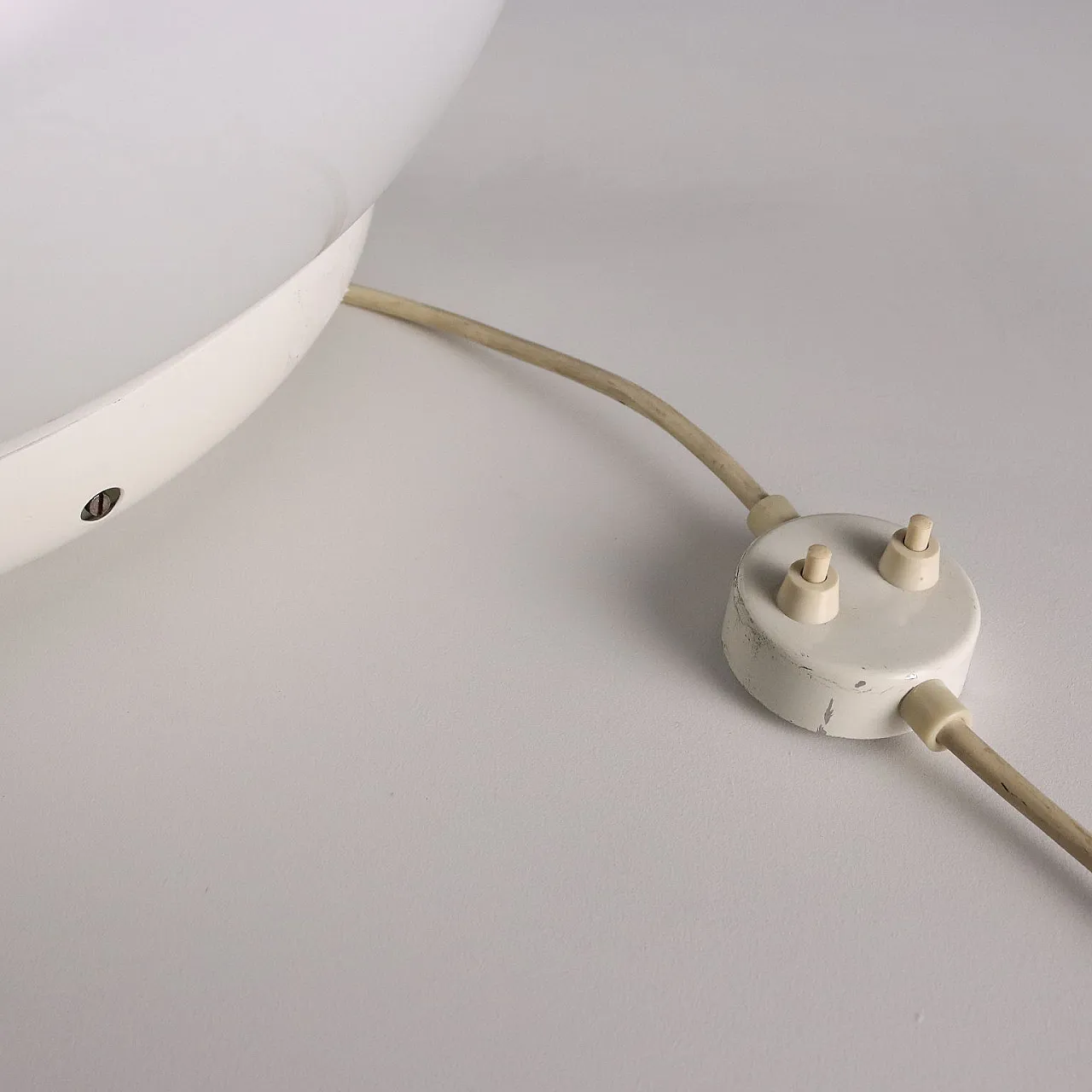 Double ignition lamp in enameled metal and glass, late 20th century 7