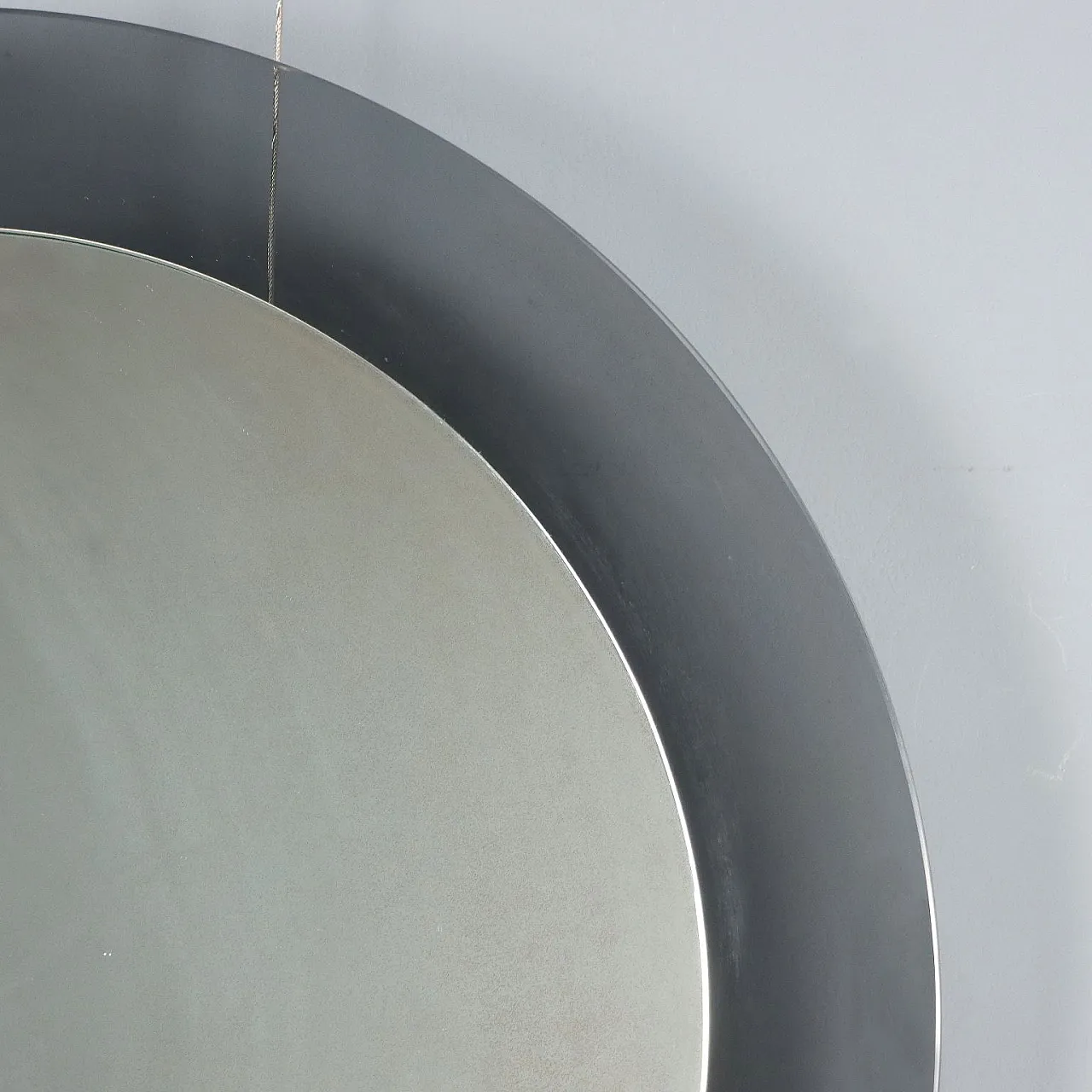 Round mirror in smoked glass, 1960s 5