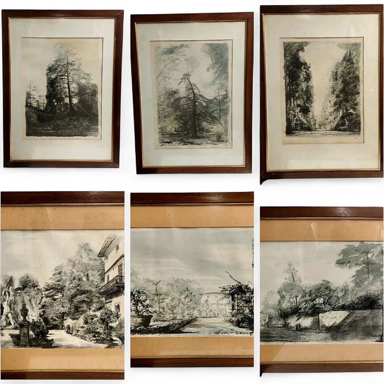 I Giardini Di Firenze, 6 litografie di Luciano Guarnieri, '900 8