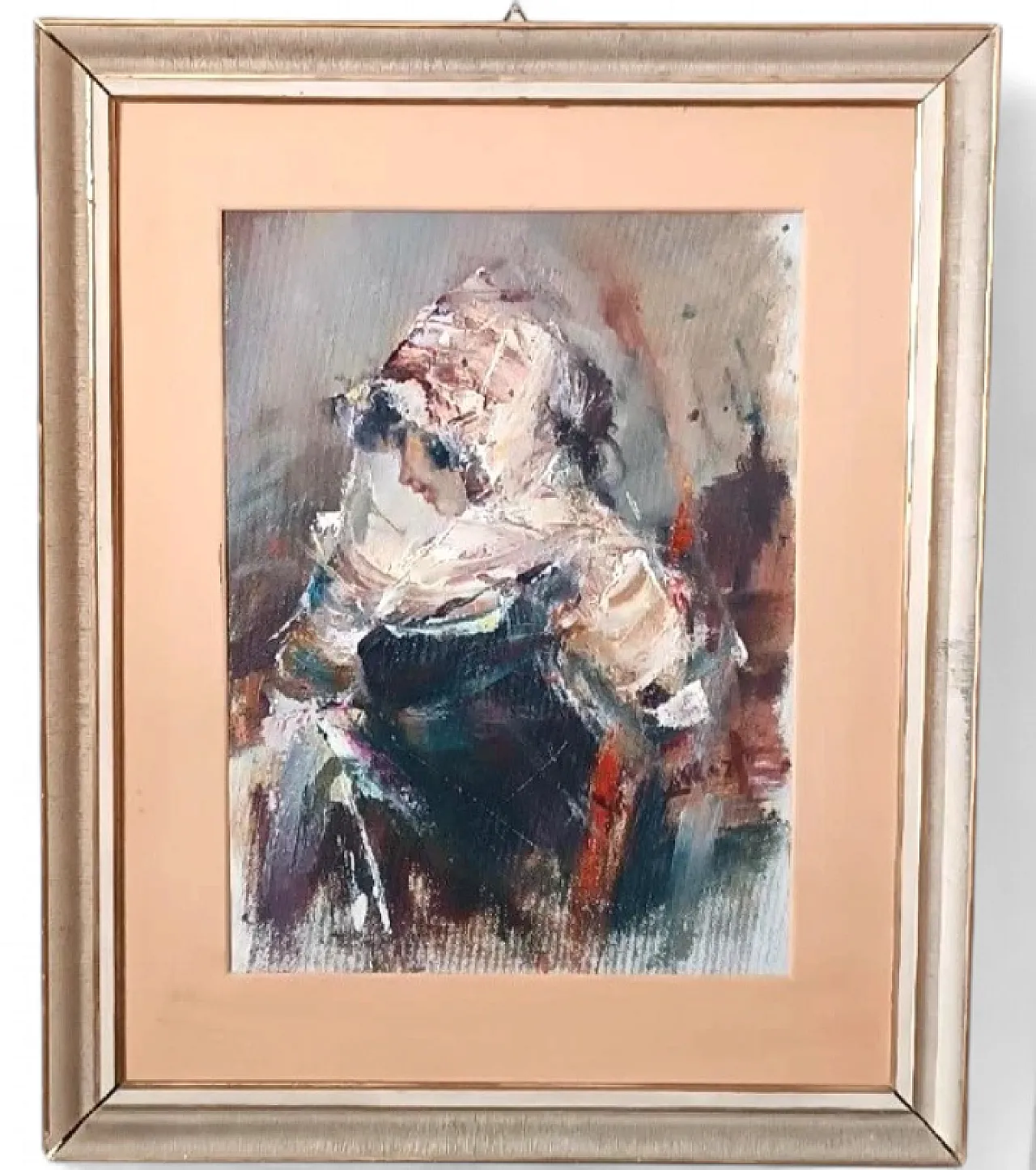 Figura femminile di Alberto Alberti, olio su tela, anni '50 13