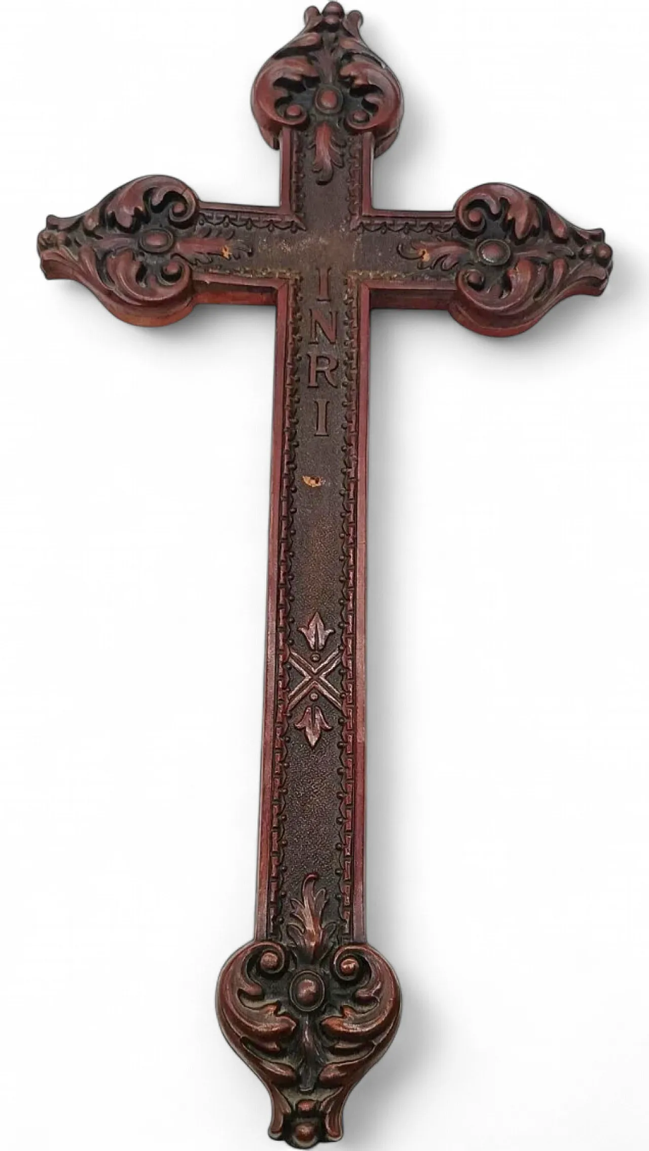 Carved wooden cross, 19th century 9