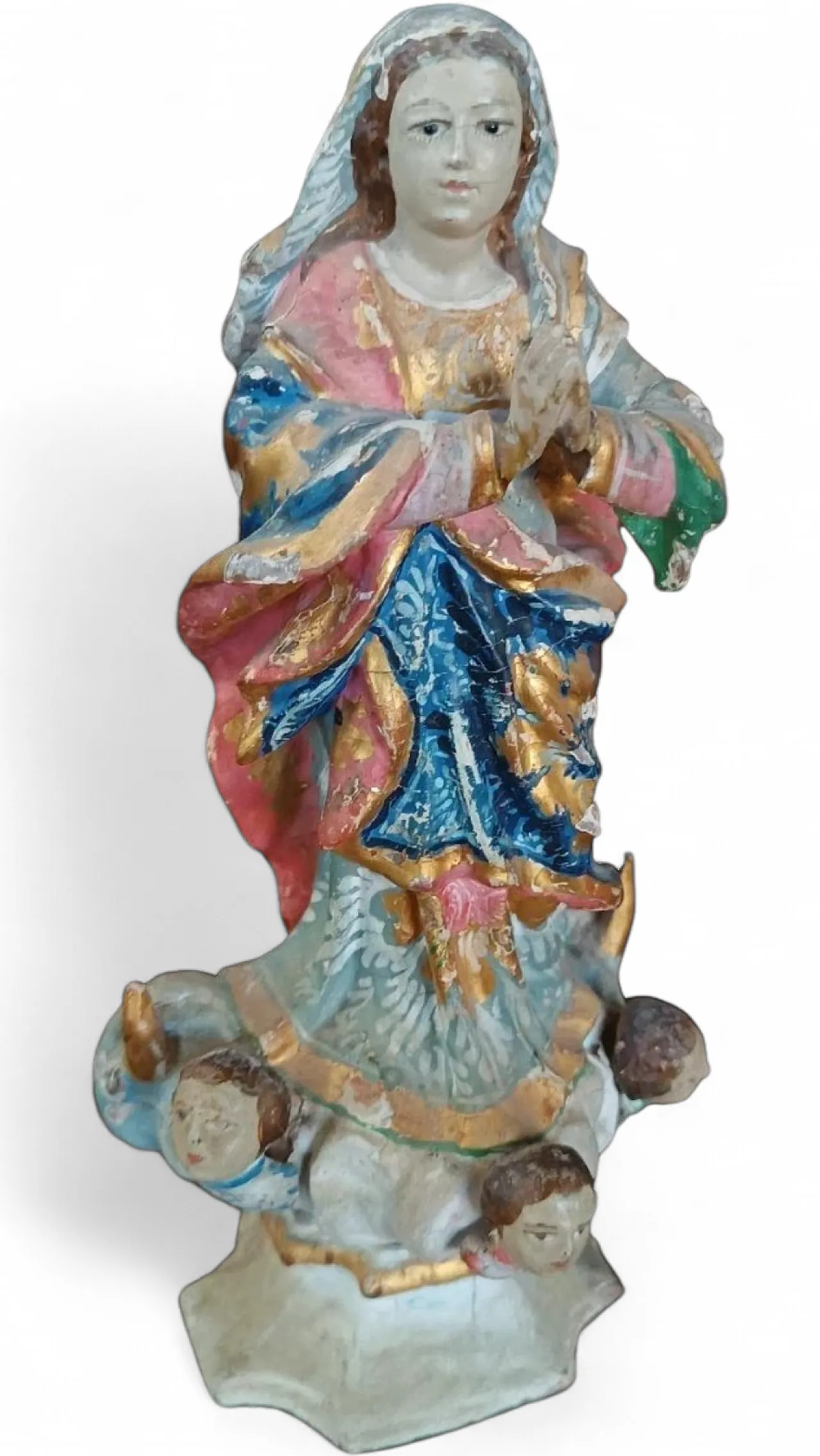 Scultura in legno, Madonna Immacolata, '800 12