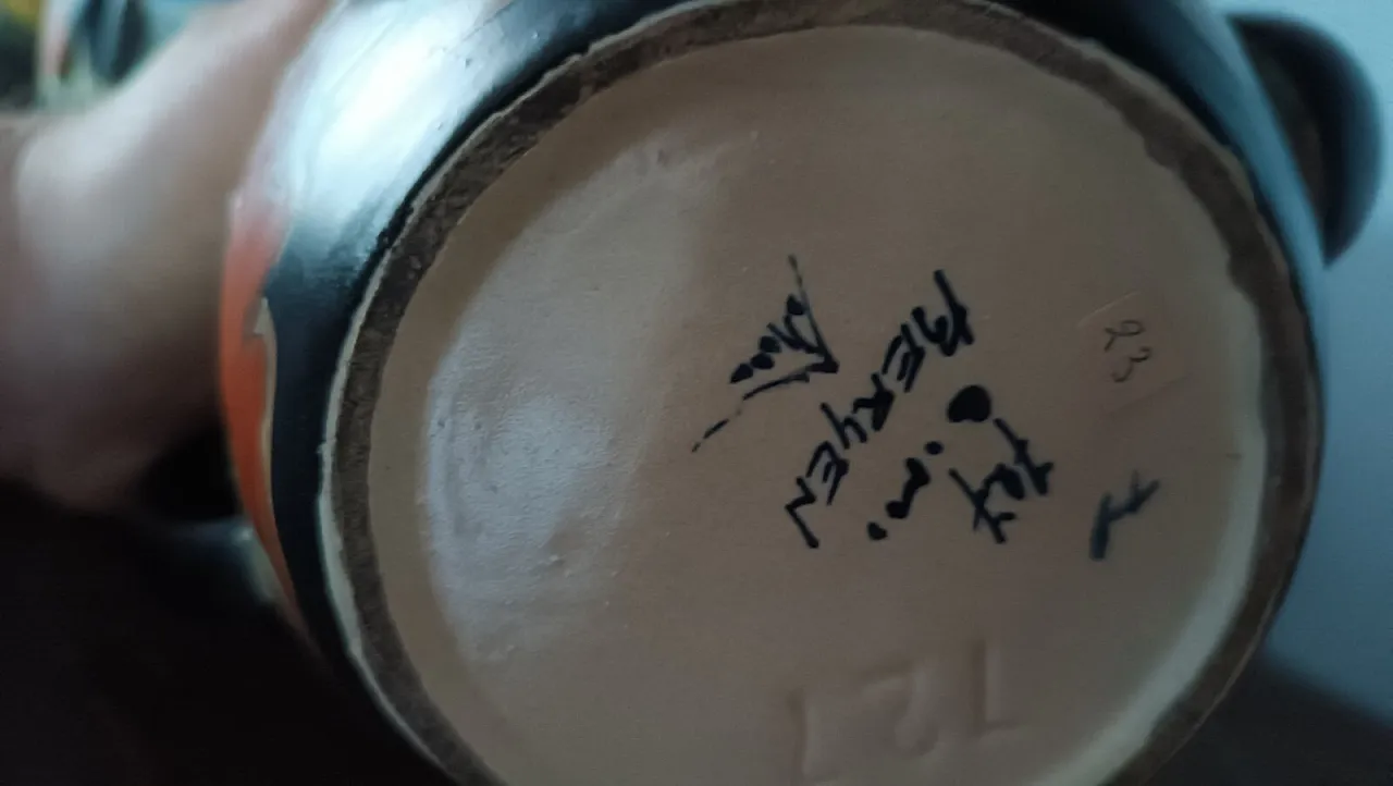 Ceramic teapot montoise bergen, early 20th century 3