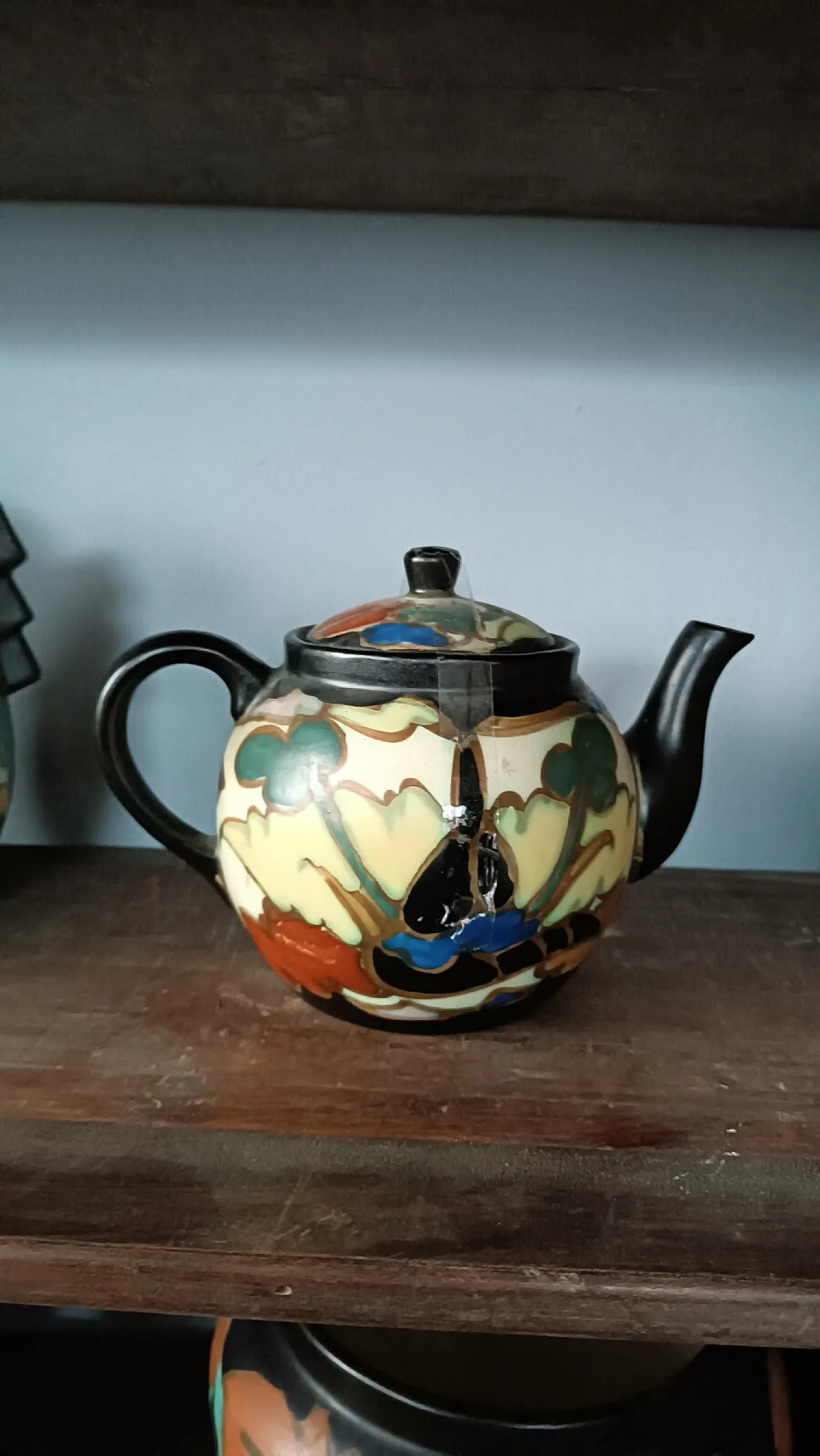 Ceramic teapot montoise bergen, early 20th century 4