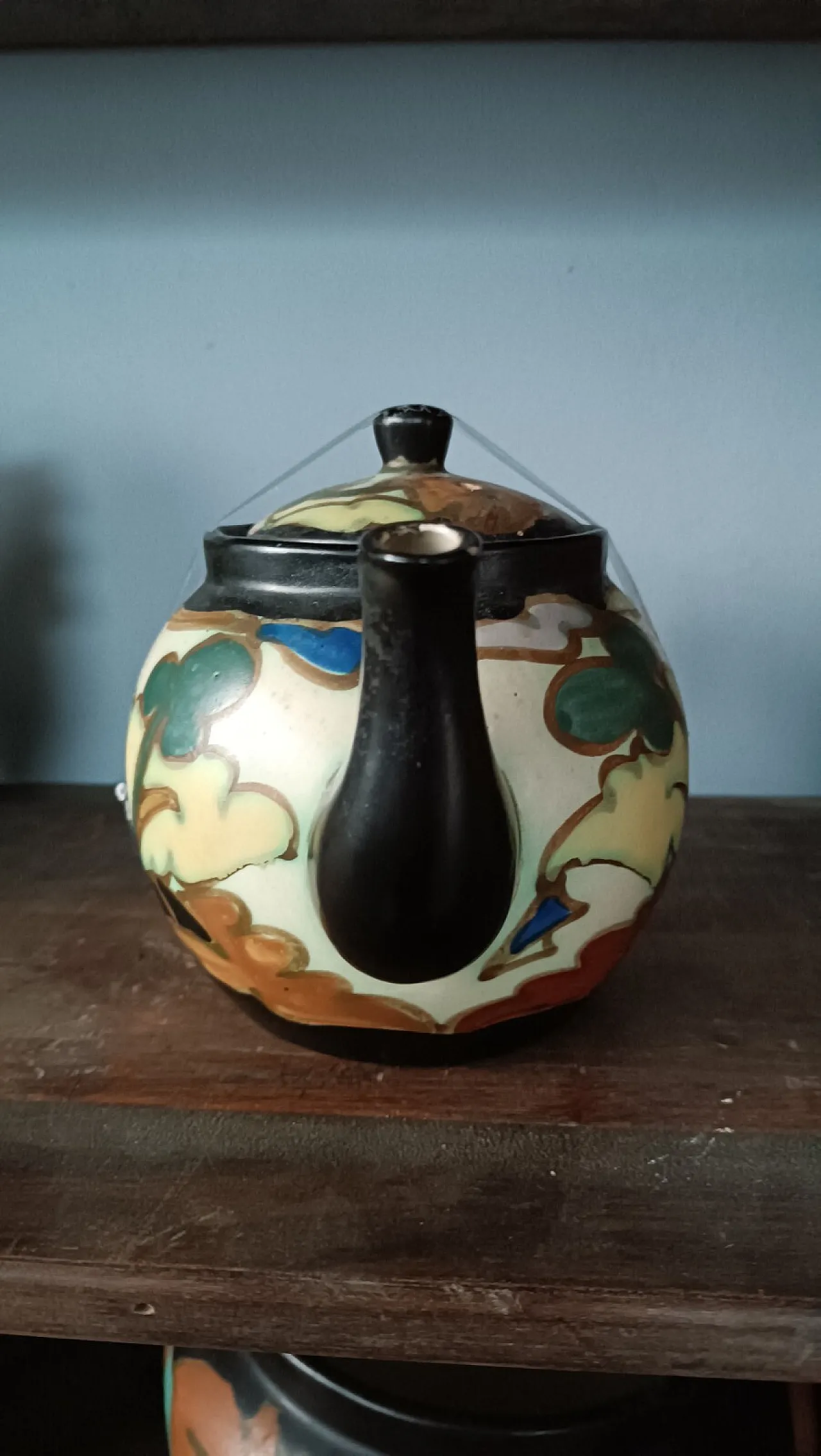 Ceramic teapot montoise bergen, early 20th century 5