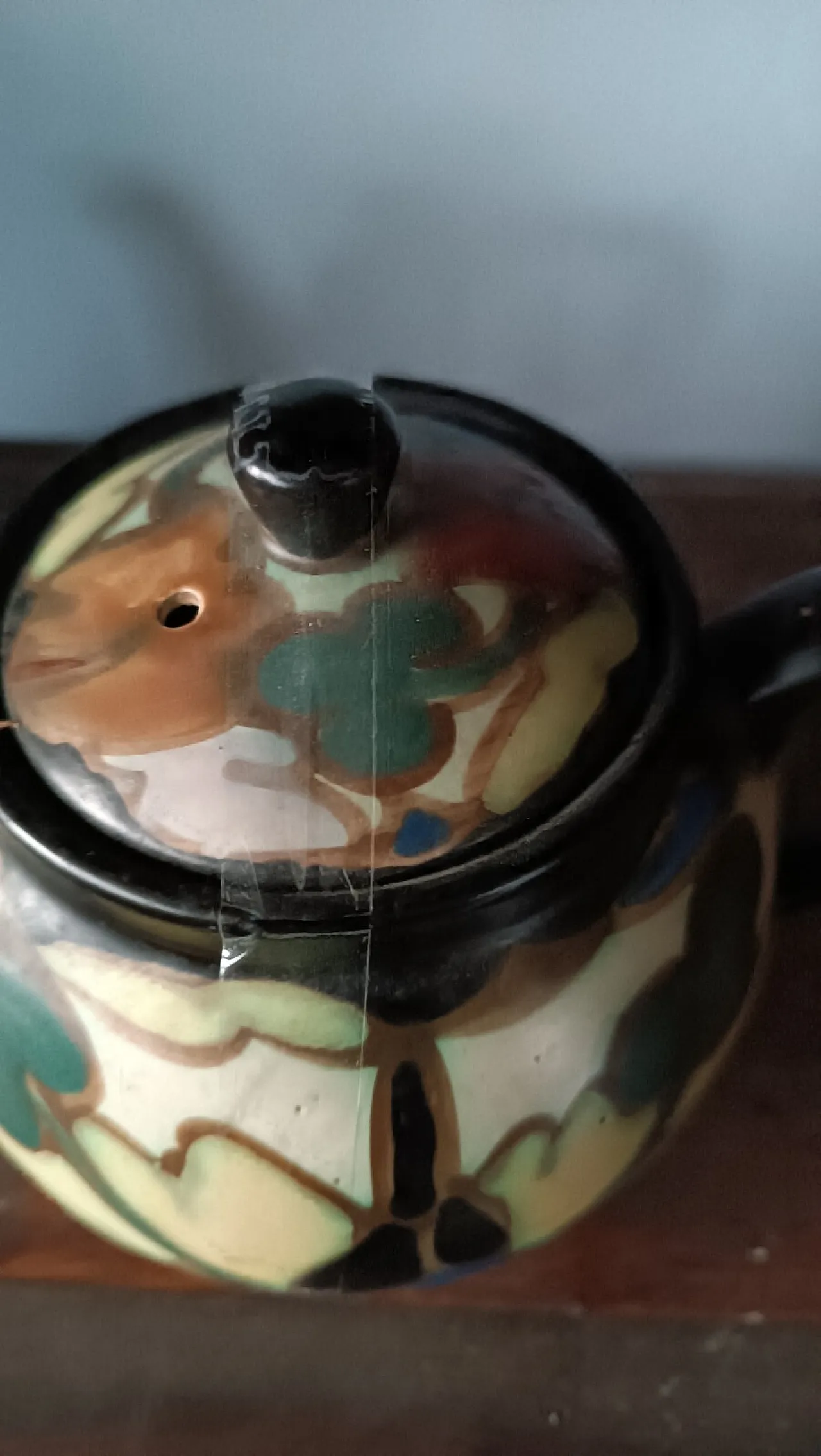 Ceramic teapot montoise bergen, early 20th century 6