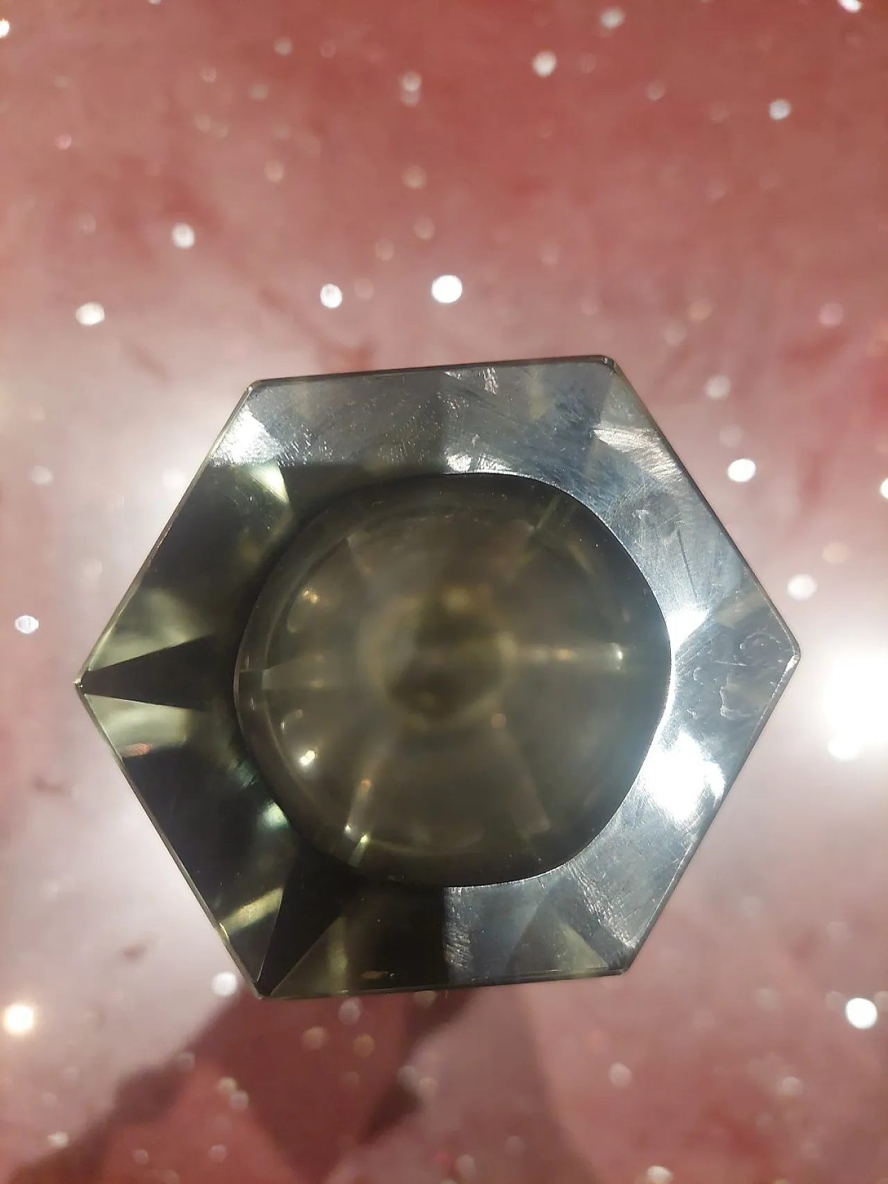 Vaso trasparente grigio fumo in vetro di Murano Sommerso, anni '60 11