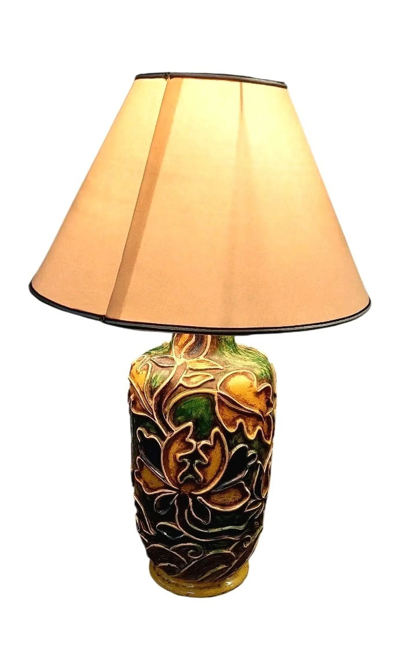 Ceramic lamp by Ugo Zaccagnini, 1930s 2