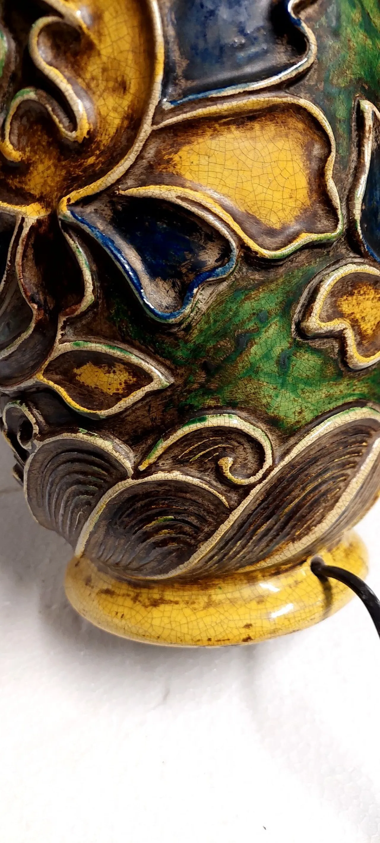 Ceramic lamp by Ugo Zaccagnini, 1930s 14