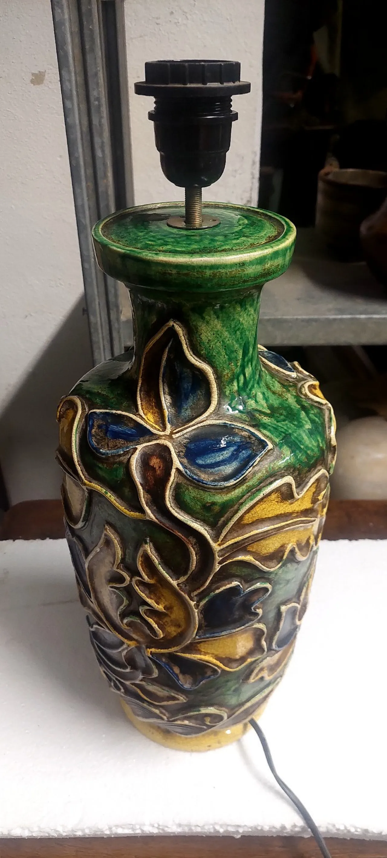 Ceramic lamp by Ugo Zaccagnini, 1930s 16