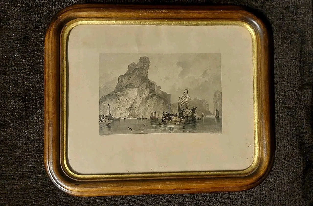 3 wood-framed engravings by Thomas Abriel Prior, 19th century 6