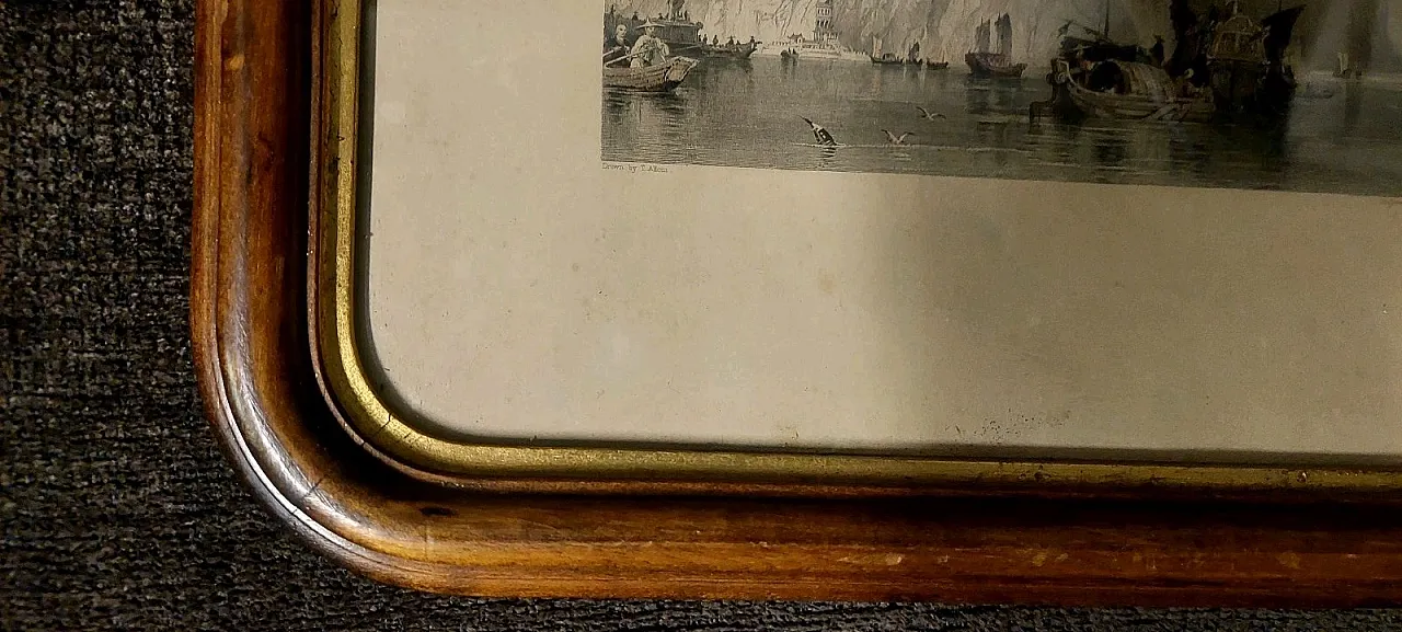 3 wood-framed engravings by Thomas Abriel Prior, 19th century 8