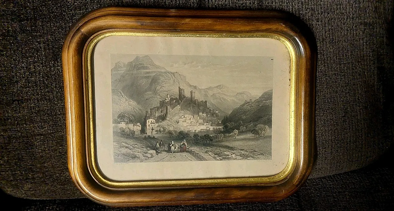 3 wood-framed engravings by Thomas Abriel Prior, 19th century 9