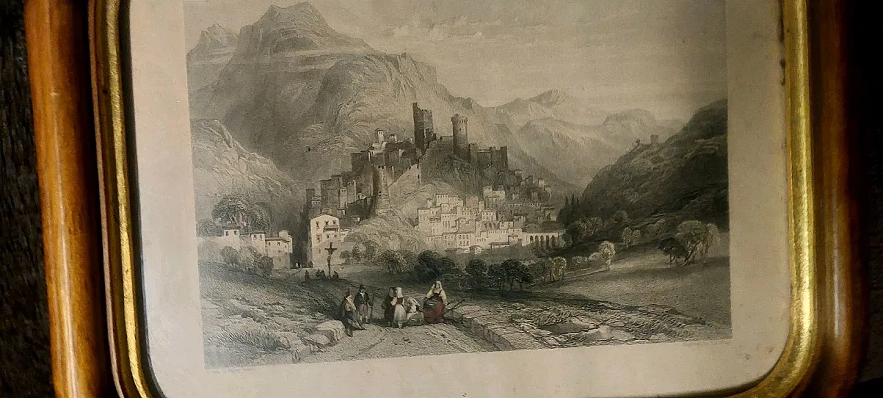 3 wood-framed engravings by Thomas Abriel Prior, 19th century 10