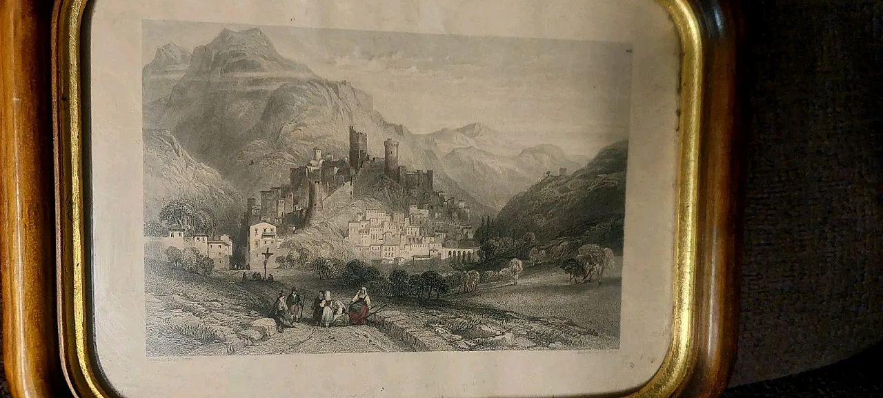 3 wood-framed engravings by Thomas Abriel Prior, 19th century 12