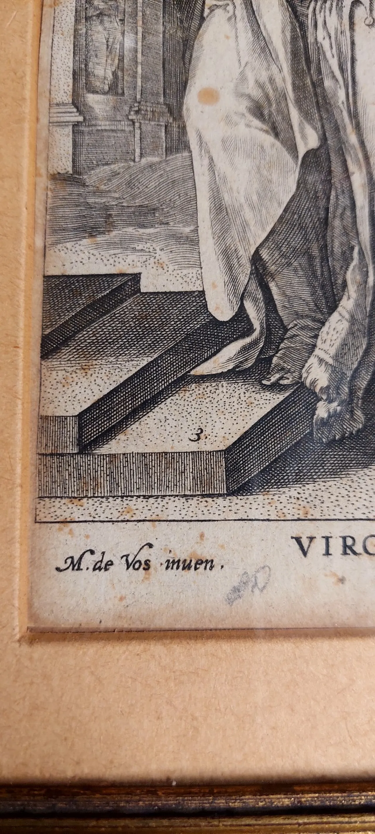 Virginia by Philip Galle, chisel engraving, 16th century 5