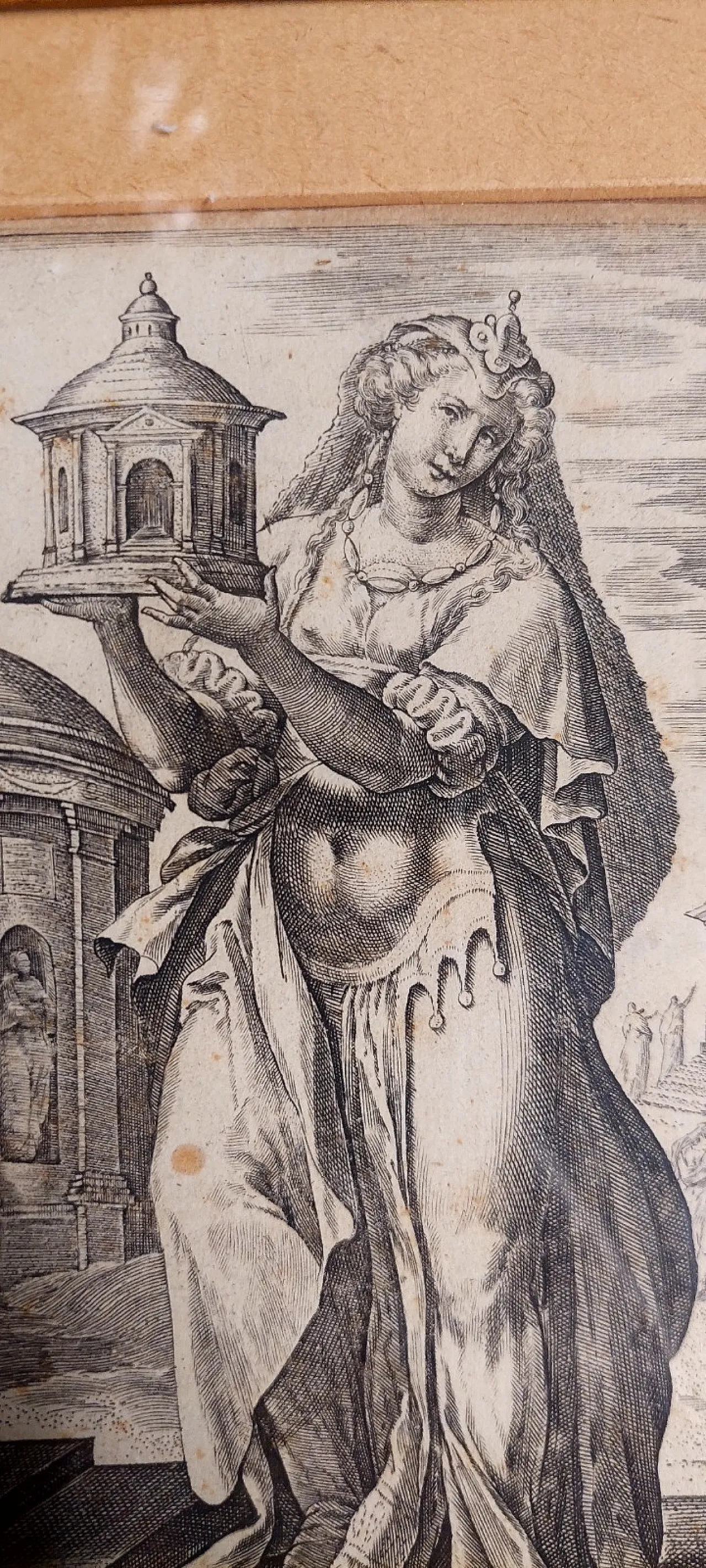 Virginia by Philip Galle, chisel engraving, 16th century 7