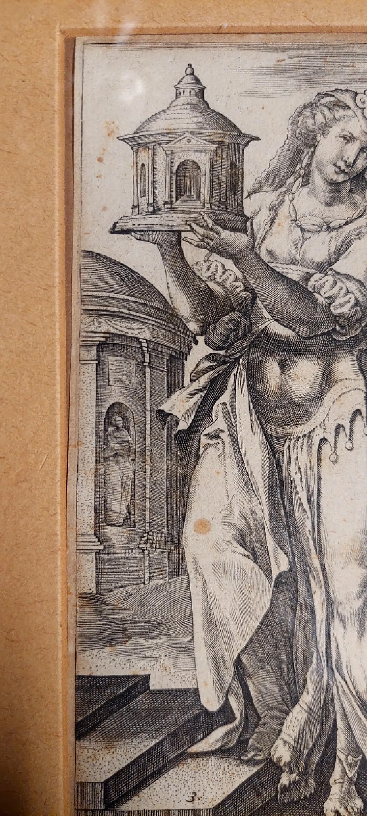 Virginia by Philip Galle, chisel engraving, 16th century 8