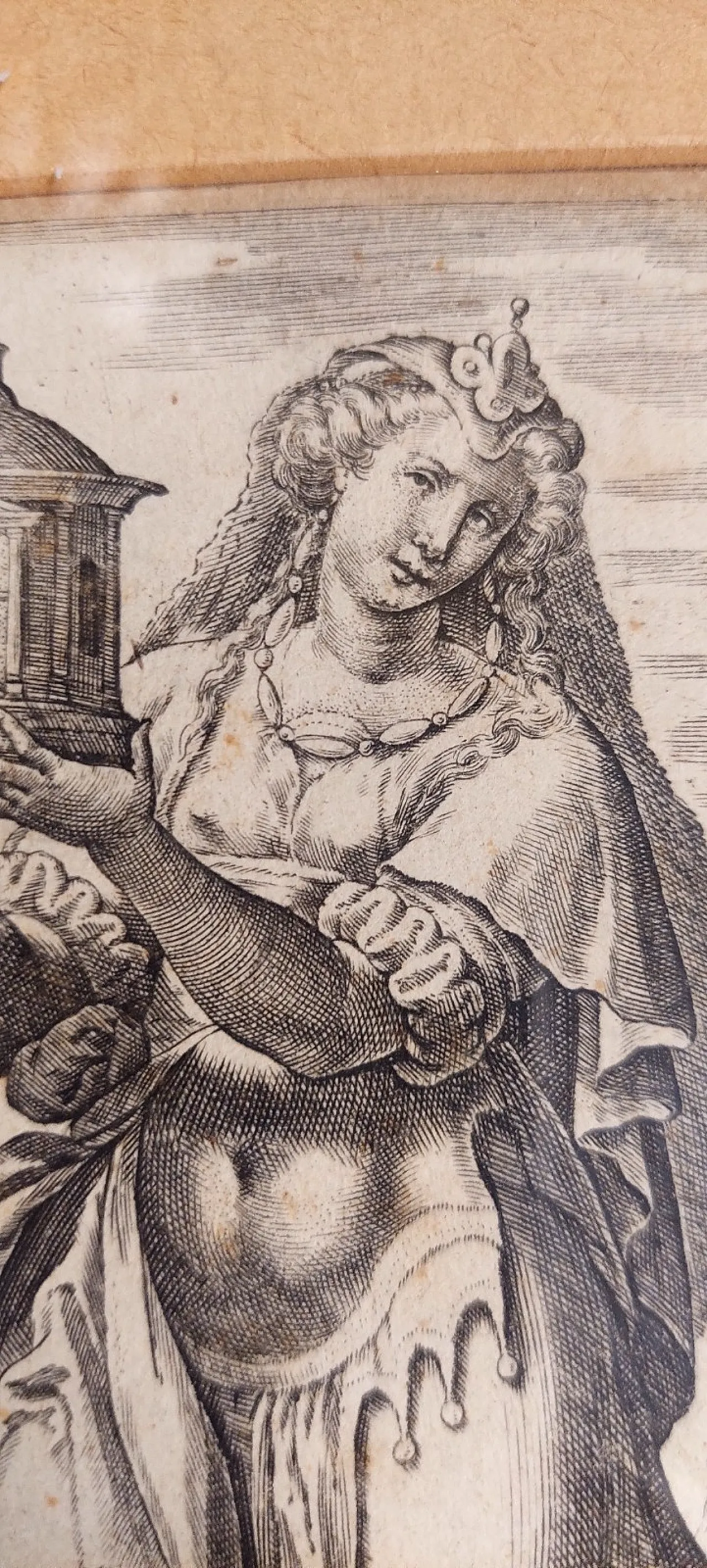 Virginia by Philip Galle, chisel engraving, 16th century 10