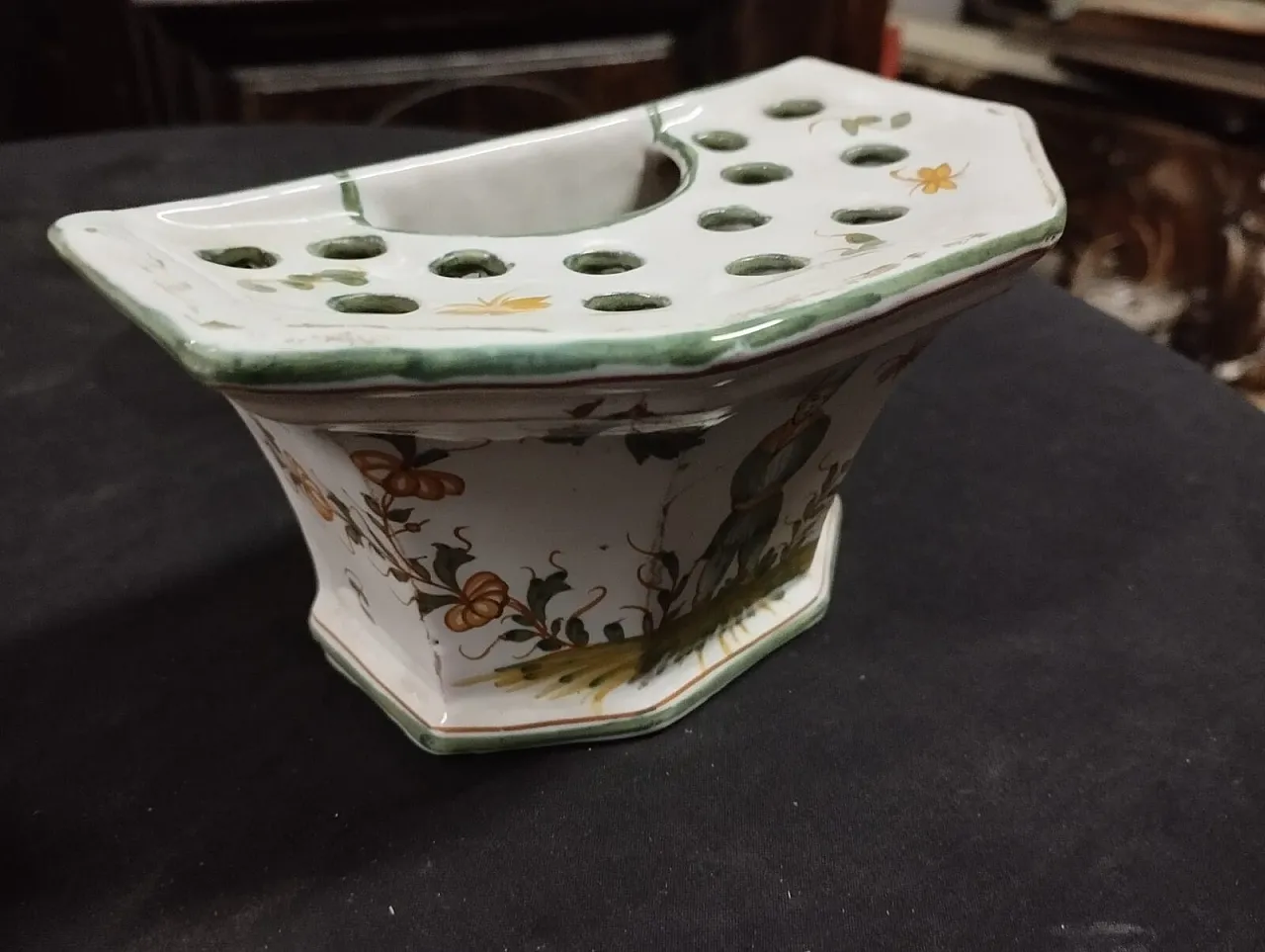 Terracotta flower holder, 18th century 1