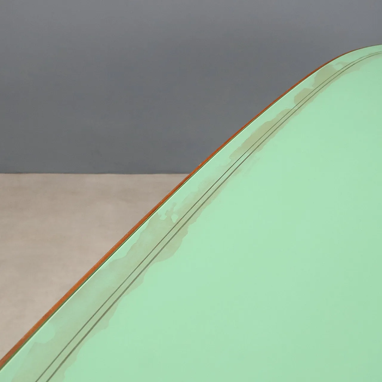 Table in solid beech wood and larch veneer, 1950s 10