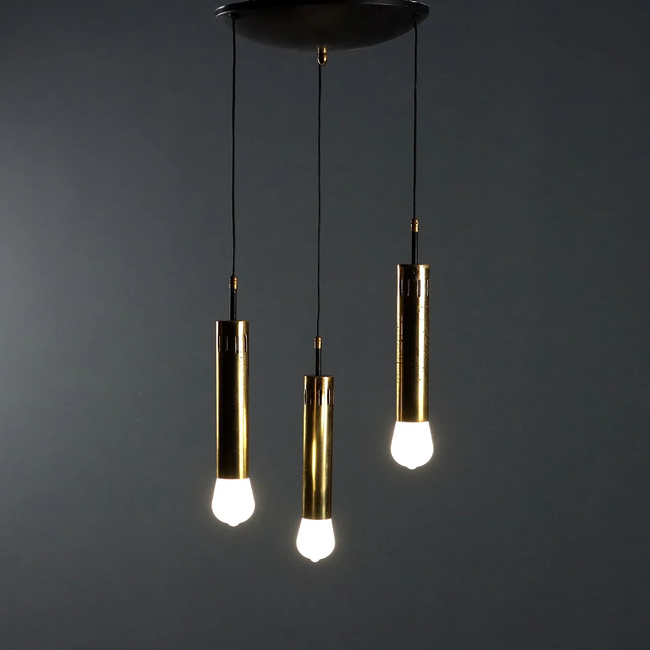 Lampadario a tre punti luce, anni '60 1